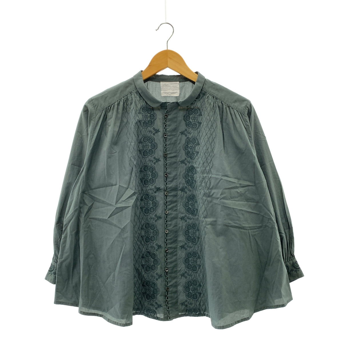 GASA | 劇院角落刺繡襯衫/襯衫 | F 碼 | 女款