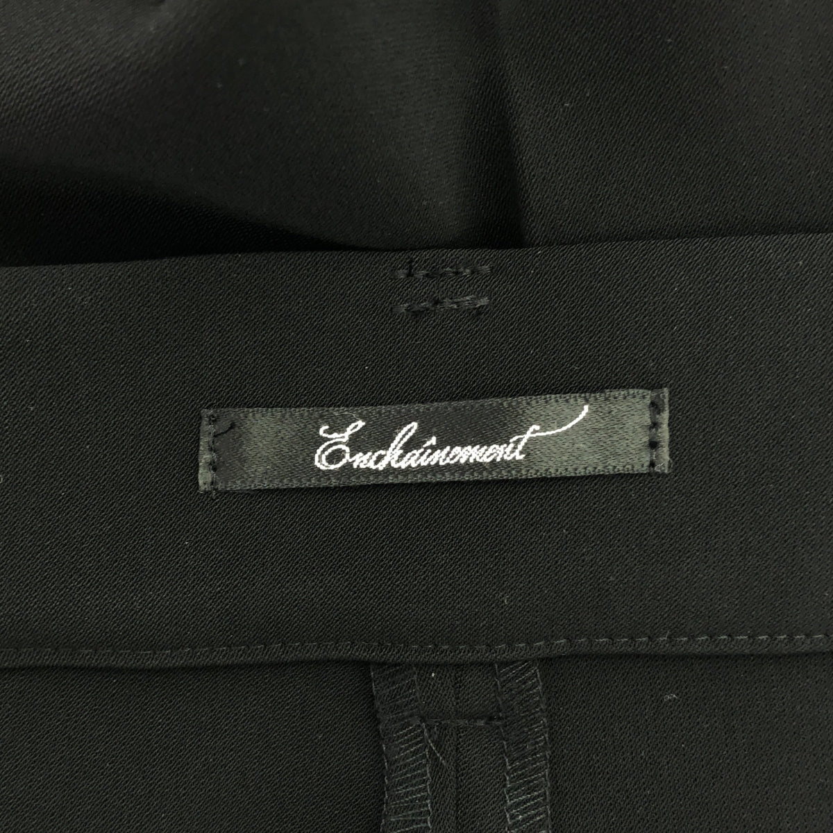 ENCHAINEMENT / アンシェヌマン | 2タック ストレッチ スラックス パンツ | 3 | ブラック | レディース