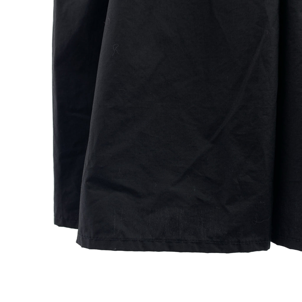 Ganni 棉質府綢吊帶連身裙，36 碼，黑色，女款