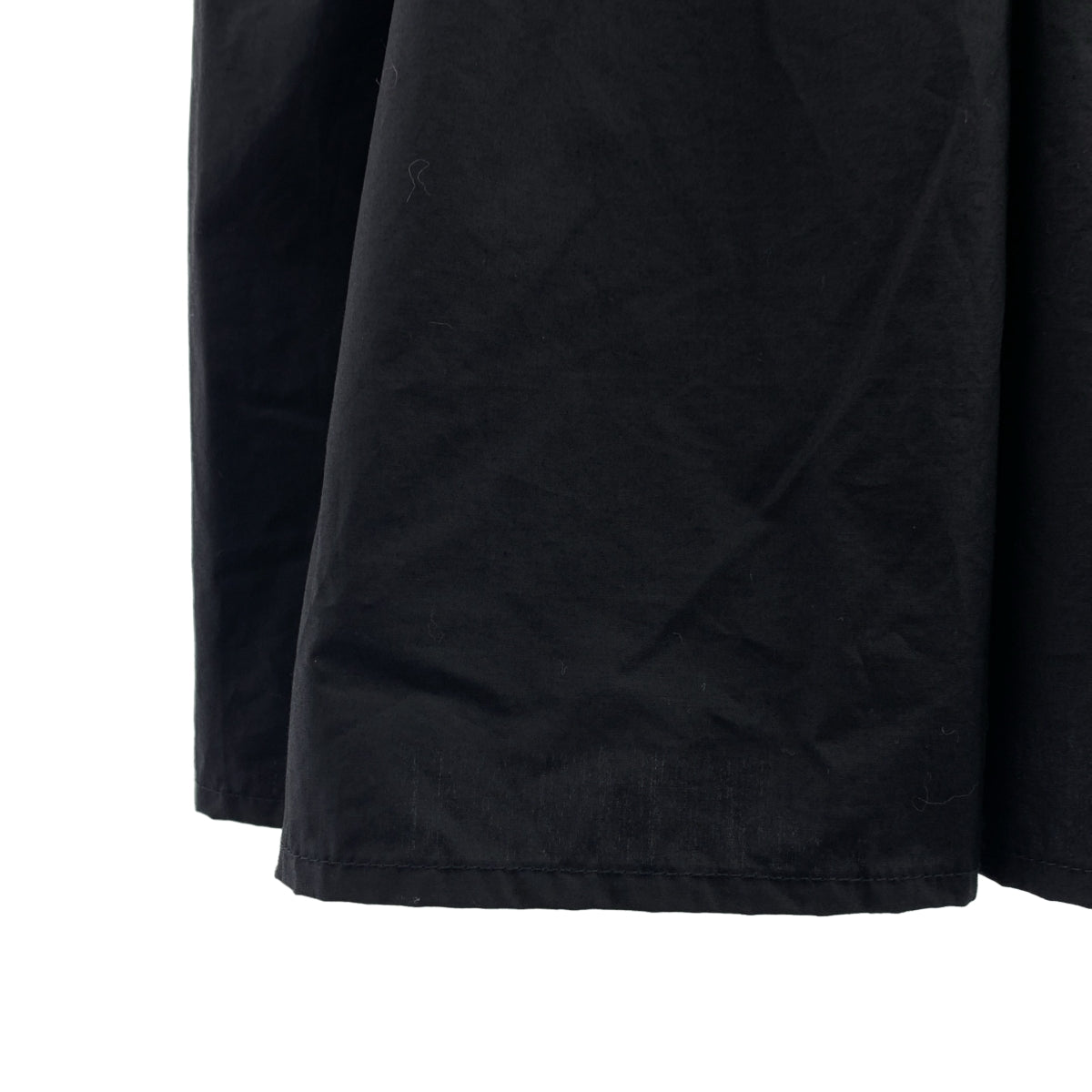 Ganni 棉質府綢吊帶連身裙，36 碼，黑色，女款