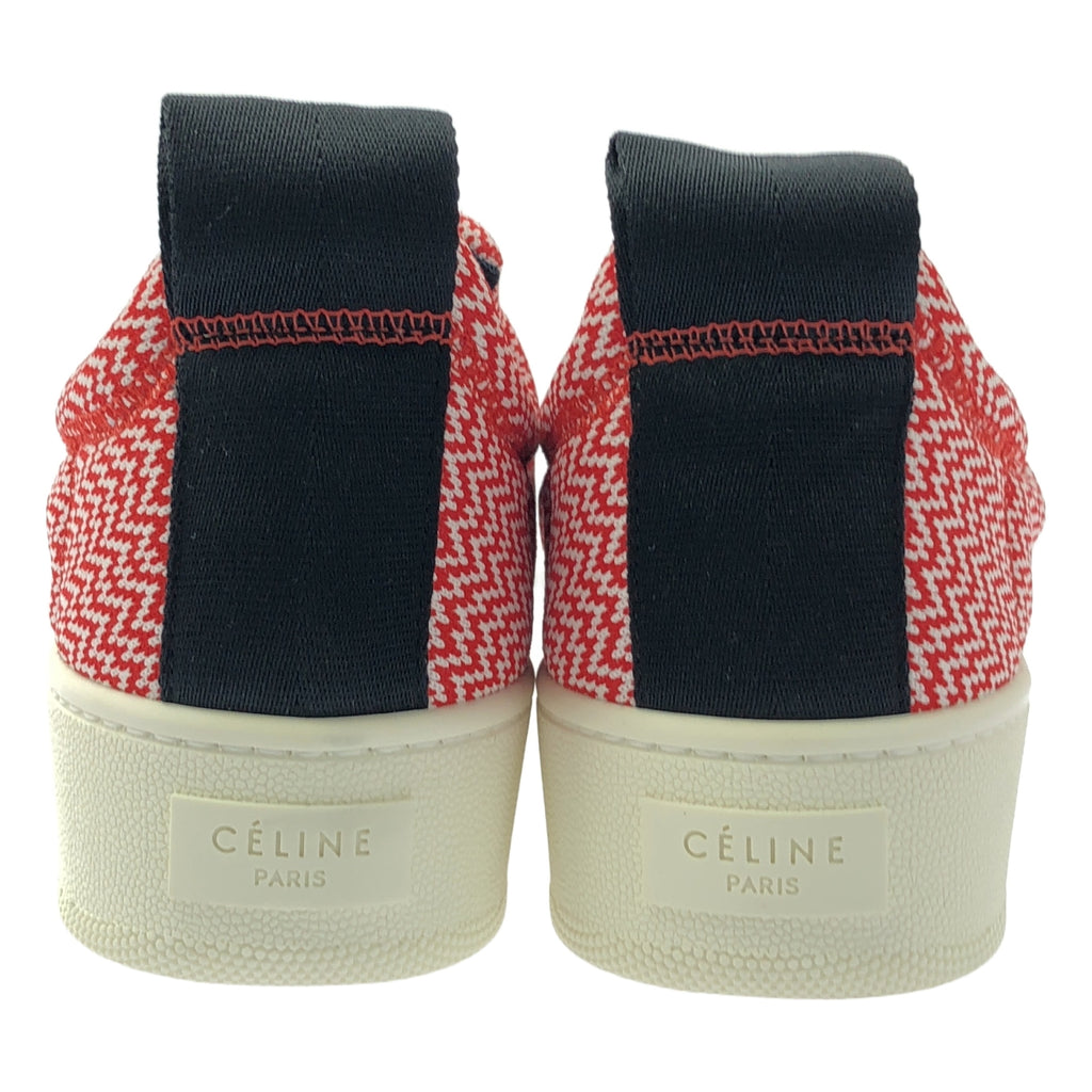 [全新] CELINE | Phoebe Philo 幾何厚底一腳蹬運動鞋 | 37 碼 | 紅/黑/白 | 女款