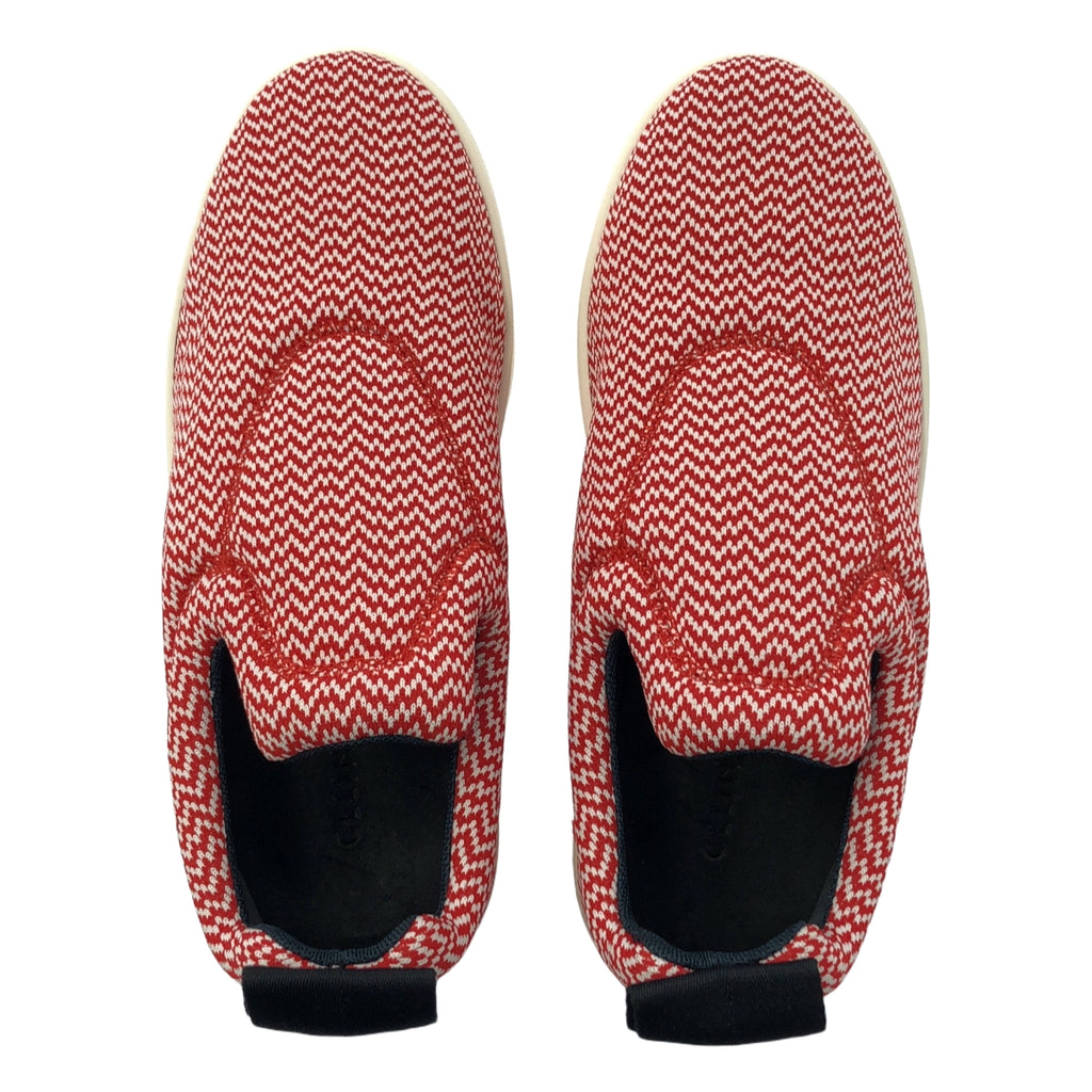 [全新] CELINE | Phoebe Philo 幾何厚底一腳蹬運動鞋 | 37 碼 | 紅/黑/白 | 女款