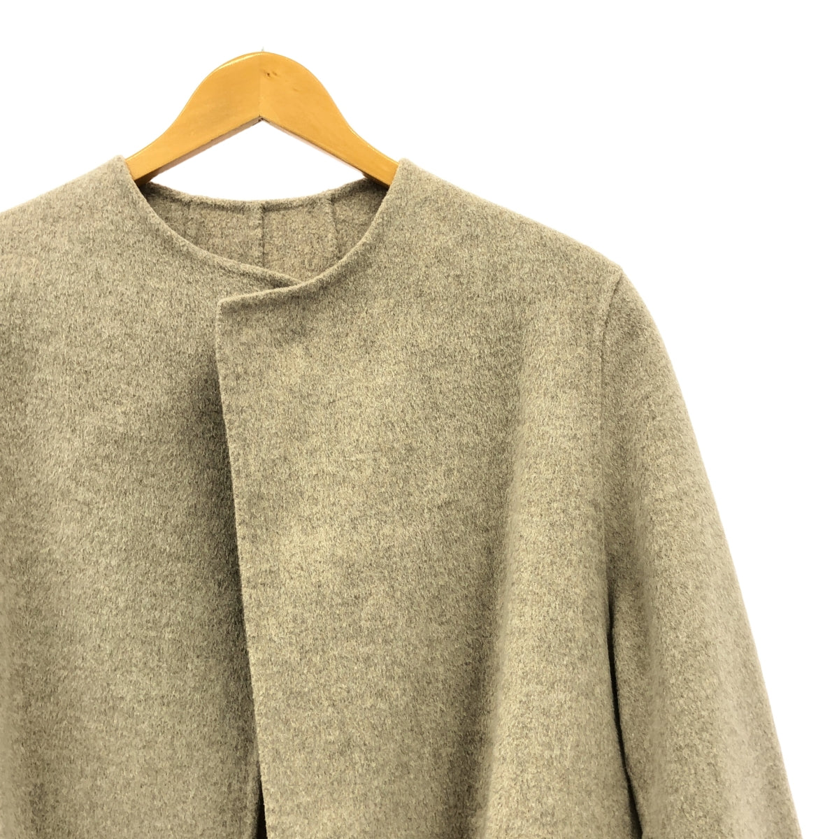 Plage / プラージュ | 2021AW | ウール ノーカラー コート | 36