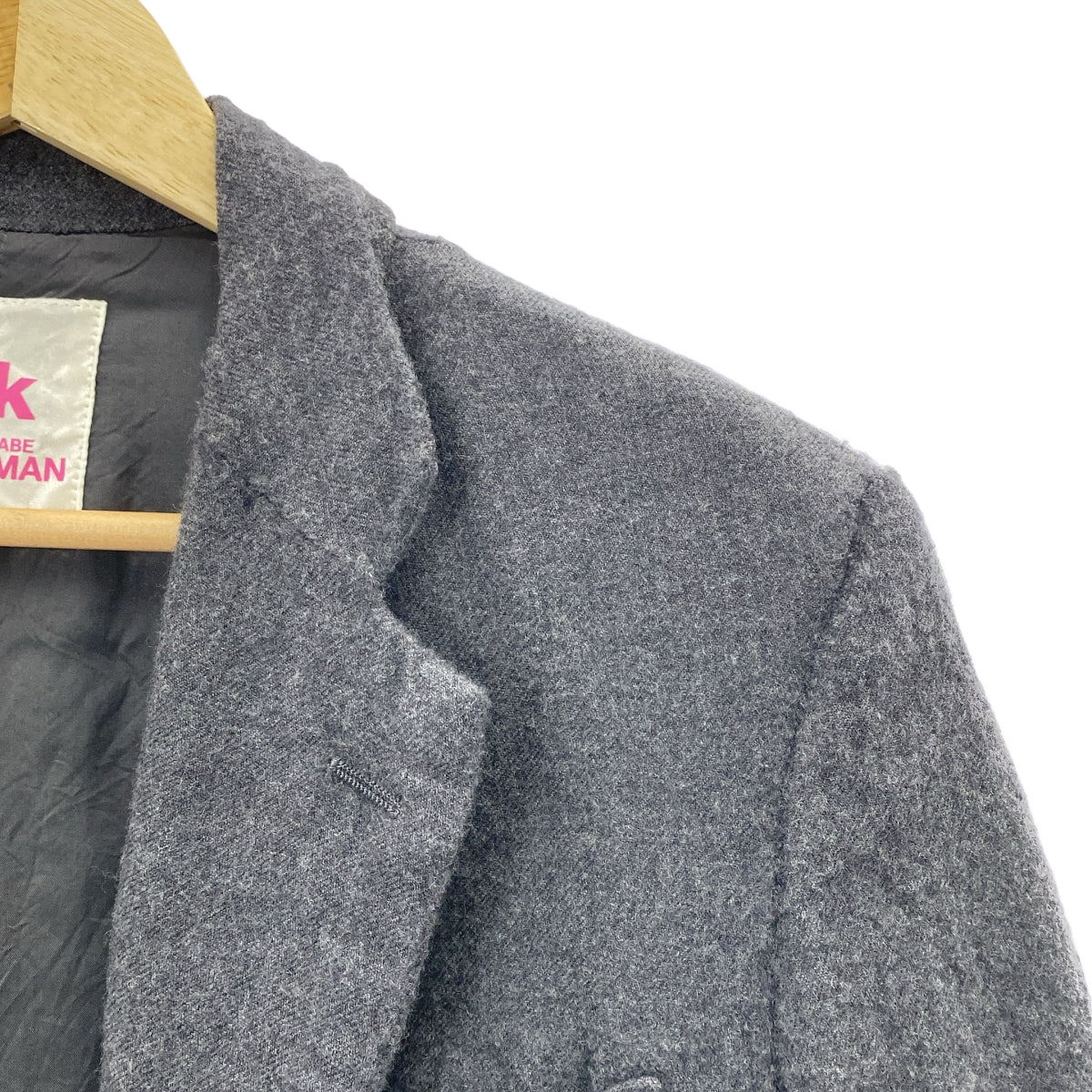 JUNYA WATANABE MAN PINK / 준야와타나베만 핑크 | 2013AW | 축융 가공 울 테일러드 재킷 | M | 그레이 |