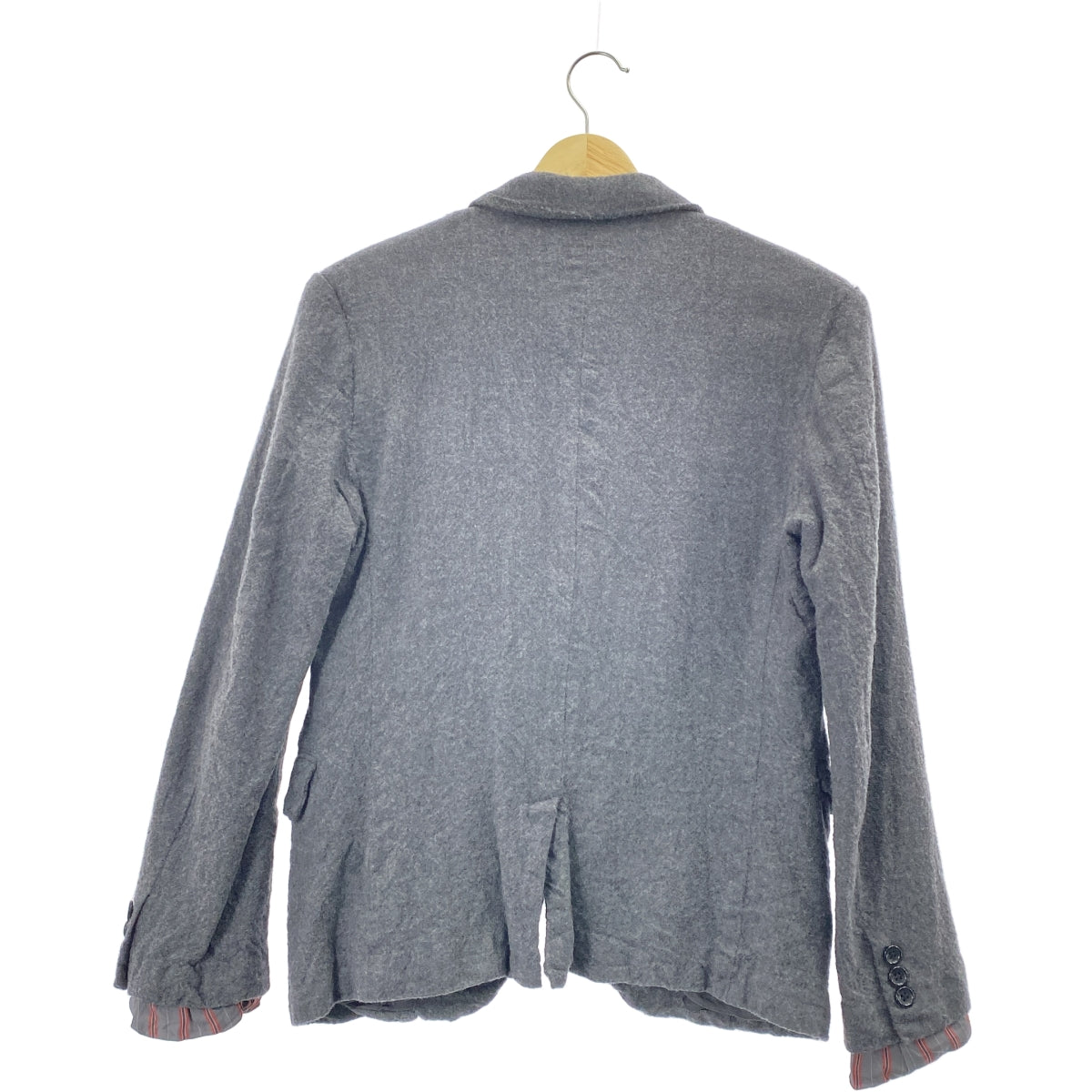 JUNYA WATANABE MAN PINK / 준야와타나베만 핑크 | 2013AW | 축융 가공 울 테일러드 재킷 | M | 그레이 |