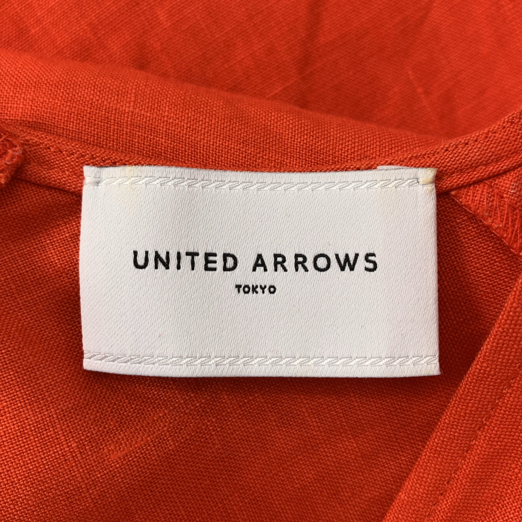UNITED ARROWS | UWCC 亞麻V領無袖連身裙 | S碼 | 女款