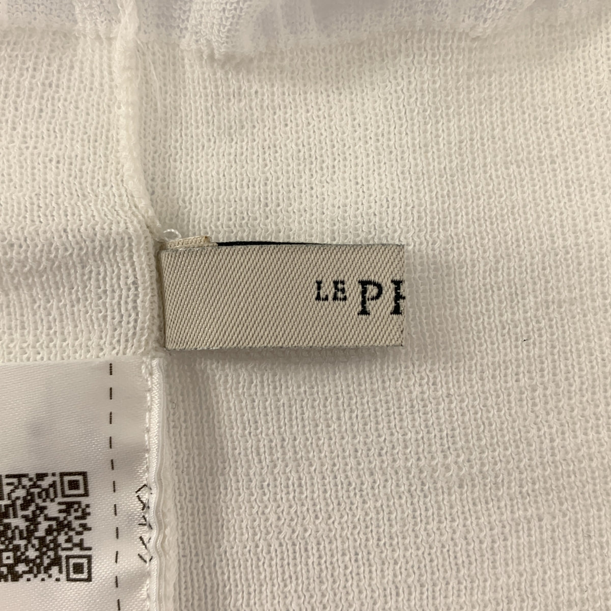 LE PHIL | 棉質長袖透視針織上衣 | F碼 | 女款