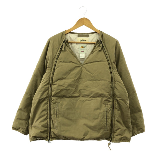 JUN MIKAMI / Jun Mikami | ×BRISBANE MOSS DOUBLE JACKET V-neck down jacket | F | Khaki | Women's