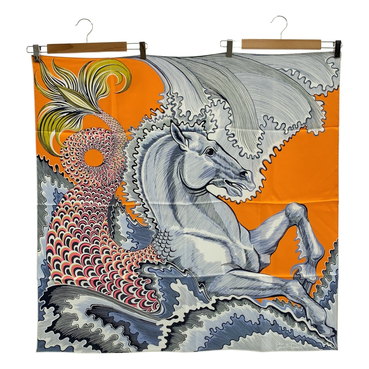 HERMES / 헤르메스 | 2023SS | cheval sirene silk 100% / 칼레 90 더블 페이스 / 슈발 시렌 실크 스카프 |