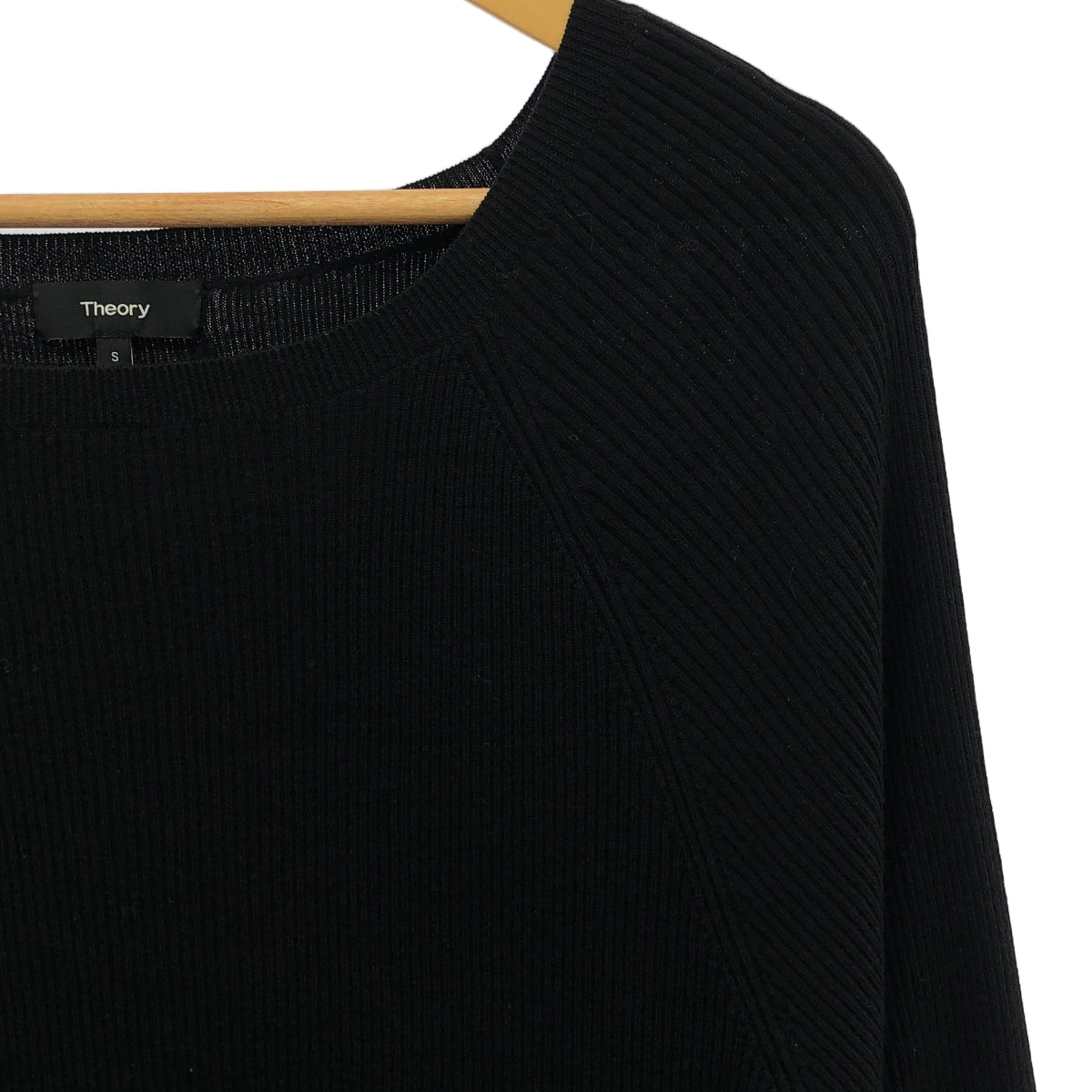 理論 | 羊毛蝙蝠袖針織衫 | S | 黑色 | 女款