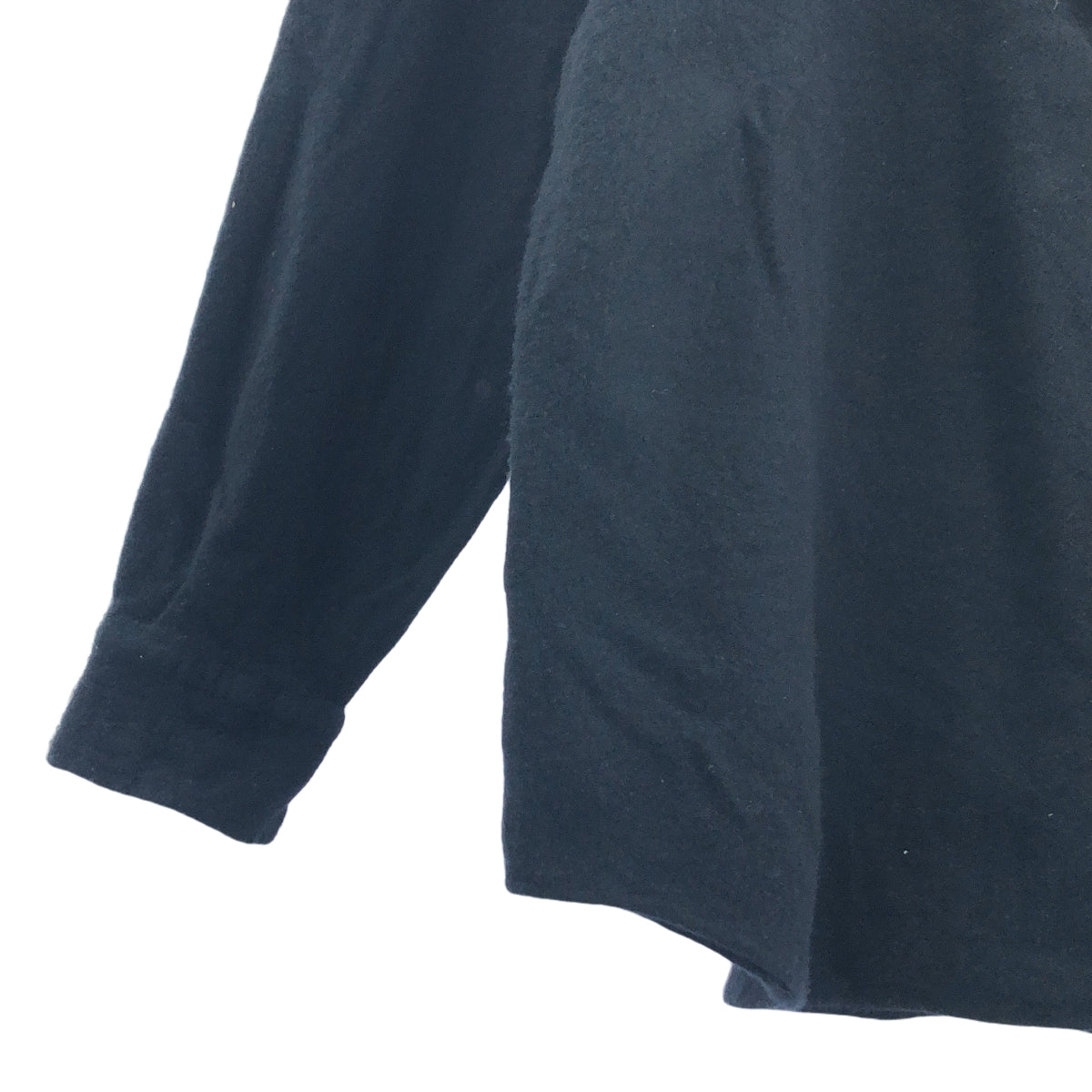 COMOLI | 2023AW | 羊毛氈半拉鍊襯衫 | 3 | 海軍藍 | 男款