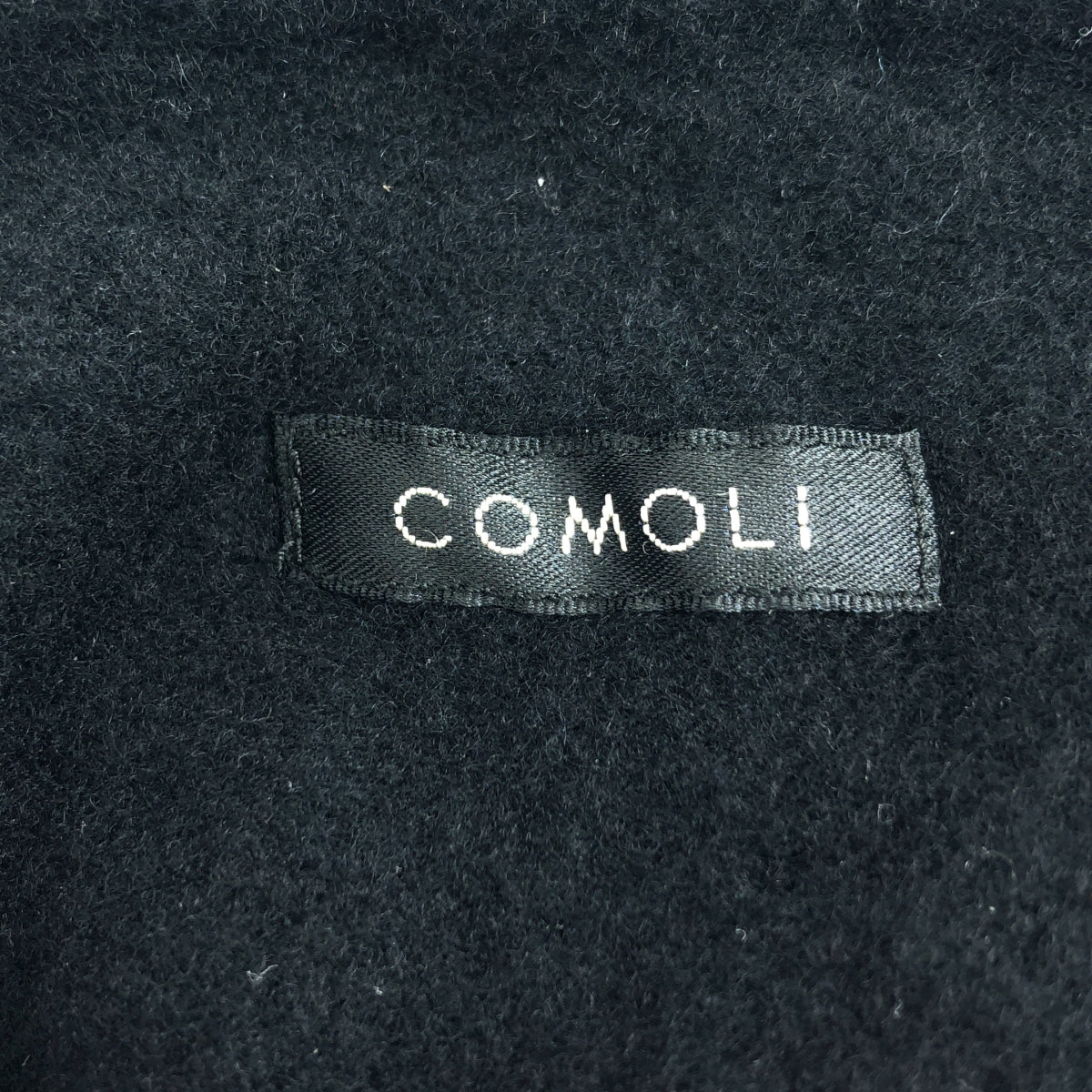 COMOLI | 2023AW | 羊毛氈半拉鍊襯衫 | 3 | 海軍藍 | 男款