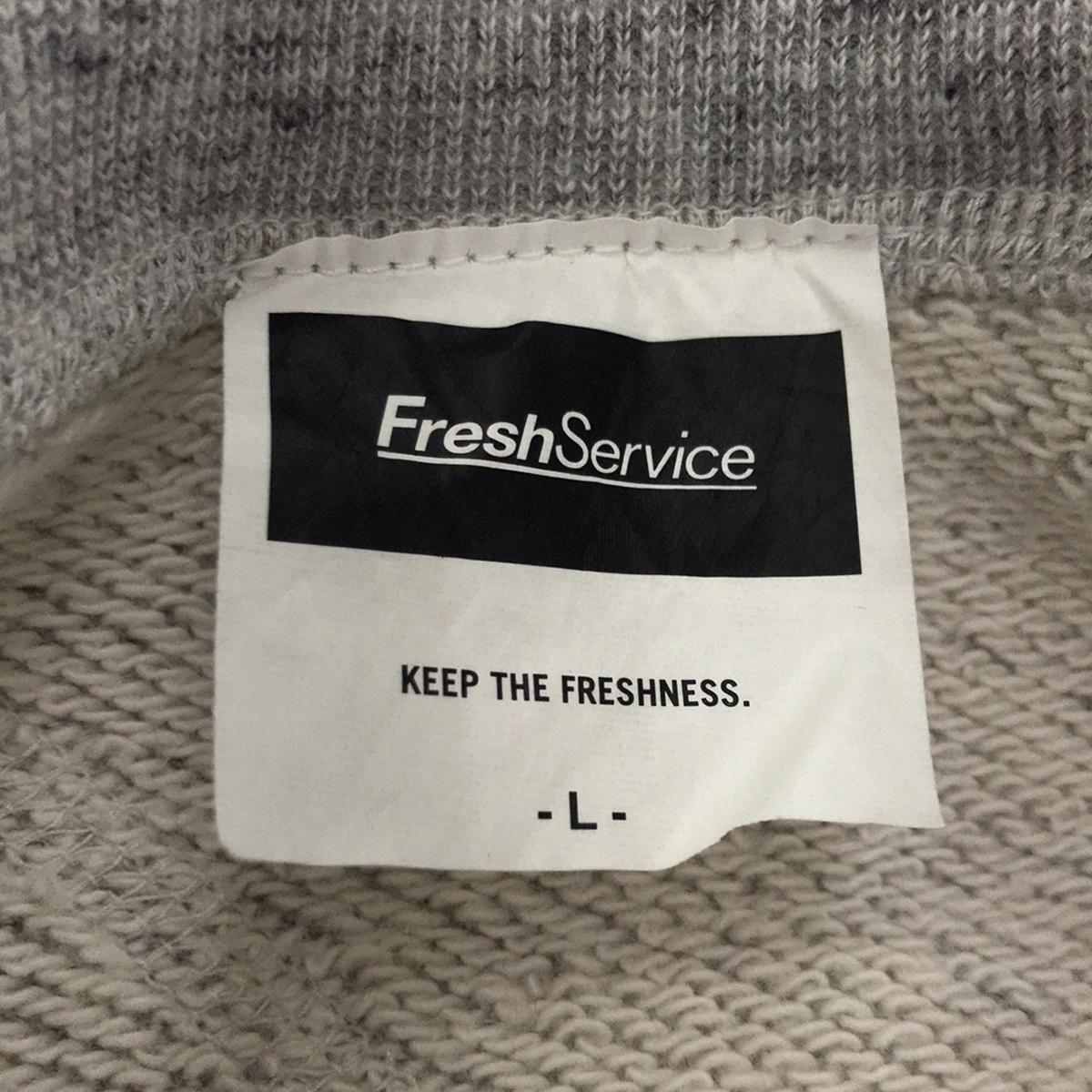 FreshService / 프레시 서비스 | CORPORATE SWEAT SHIRT OVERSIZED / 서리 내림 오버 사이즈 스웨트 | L | 그레이 | 남성