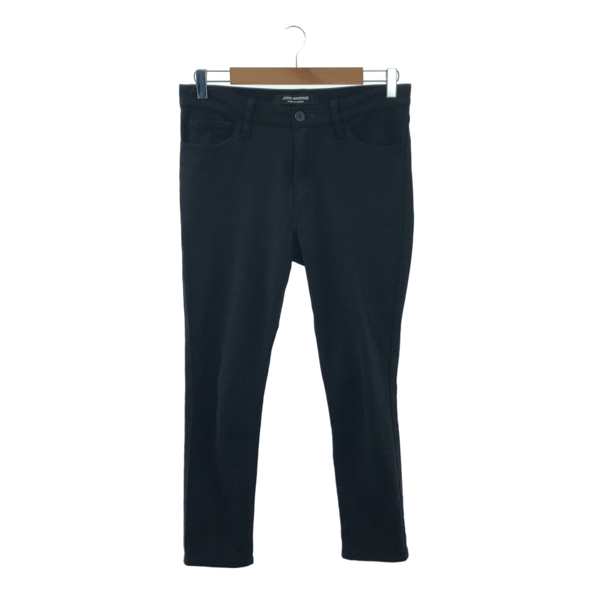 JUNYA WATANABE COMME des GARCONS / ジュンヤワタナベ | コットン ストレッチ ストレート パンツ | S | ブラック | レディース