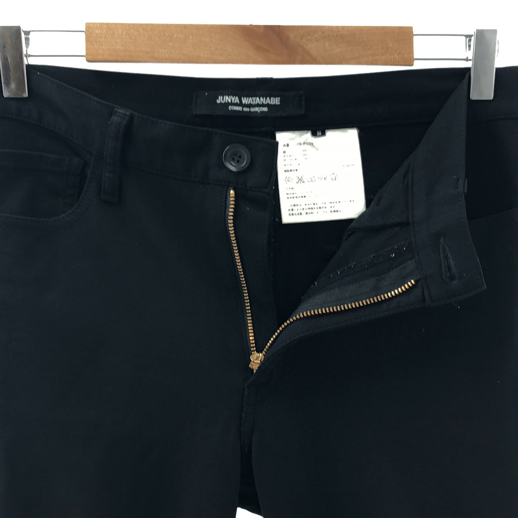 JUNYA WATANABE COMME des GARCONS / ジュンヤワタナベ | コットン ストレッチ ストレート パンツ | S | ブラック | レディース
