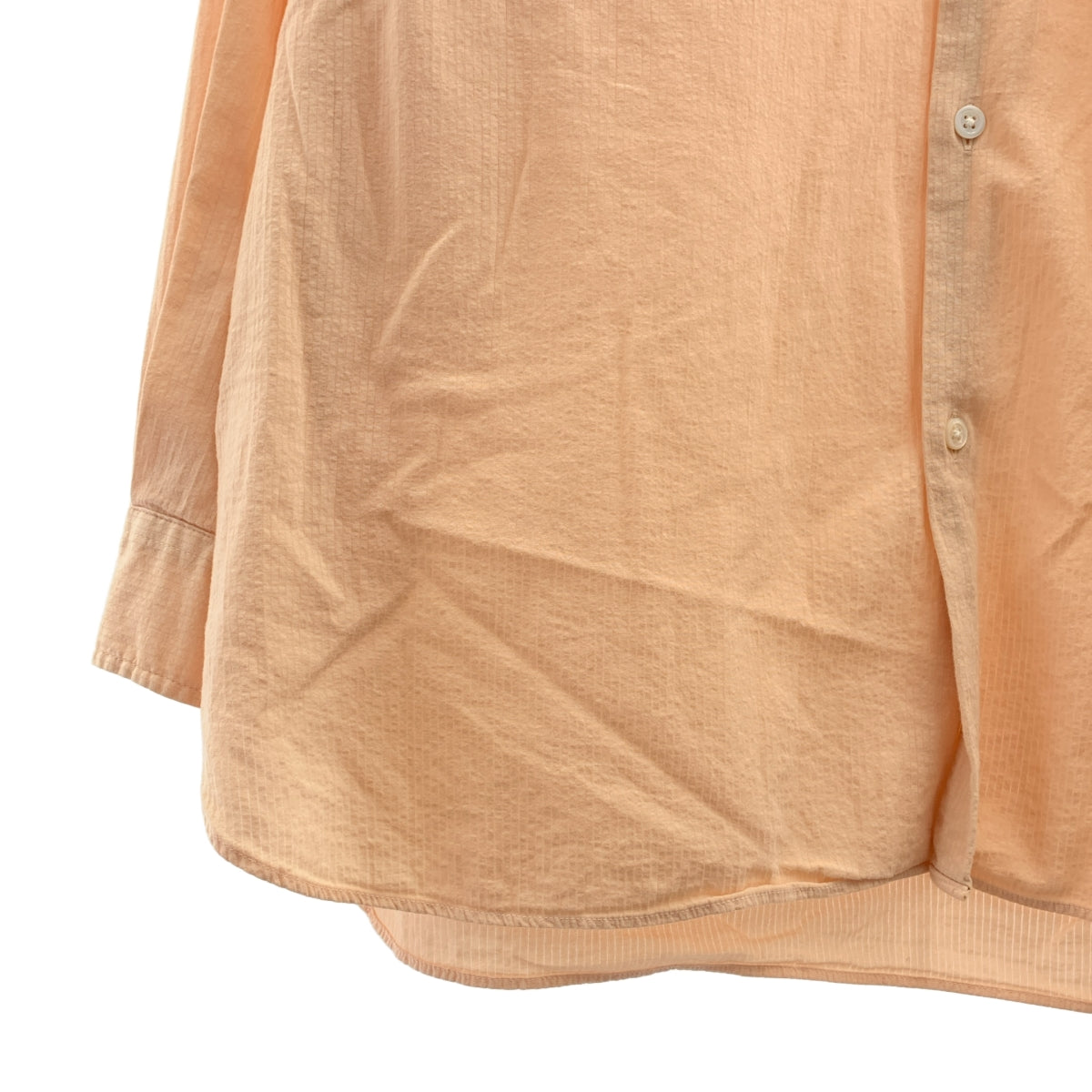 STILL BY HAND / 스틸 바이 핸드 | Narrow collar shirts 스트라이프 제품 염색 네로우 컬러 셔츠 | 48 |