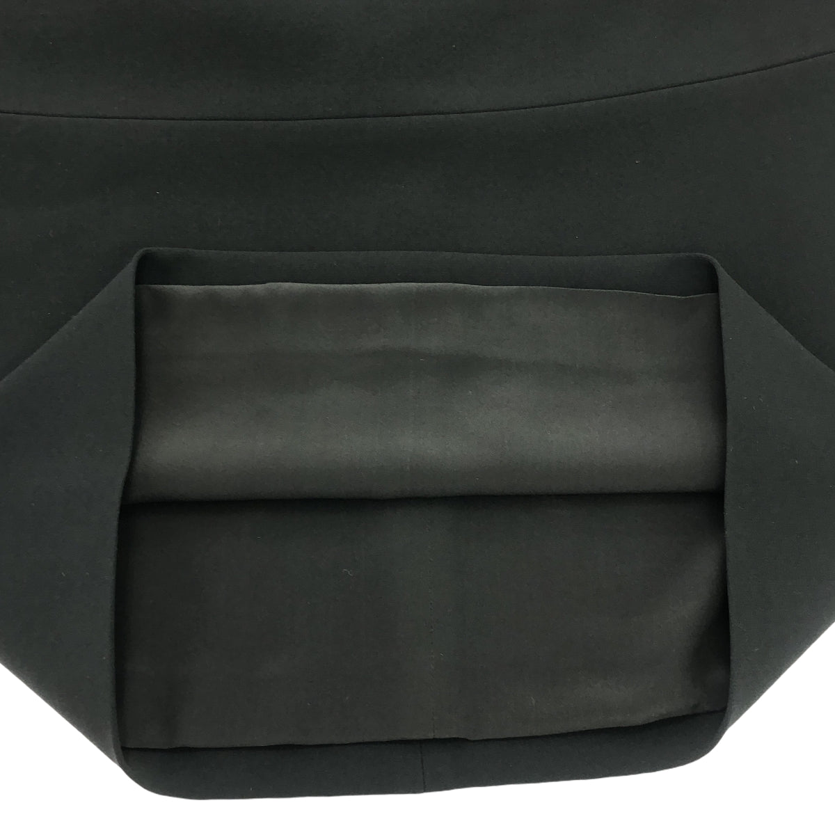 BALENCIAGA / バレンシアガ | トリアセテート バックジップ スカート / 総裏地 | 38 | ブラック | レディース