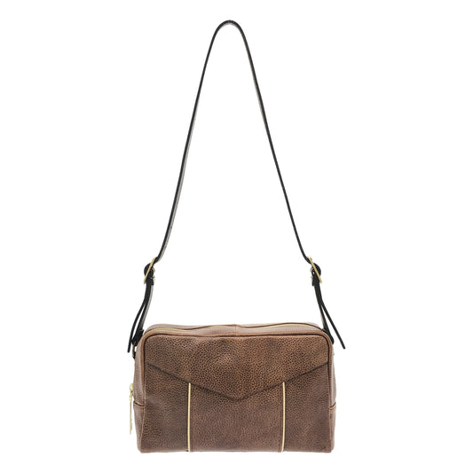 MOQUIP | Trad Grain Shoulder Bag | Brown | Women's