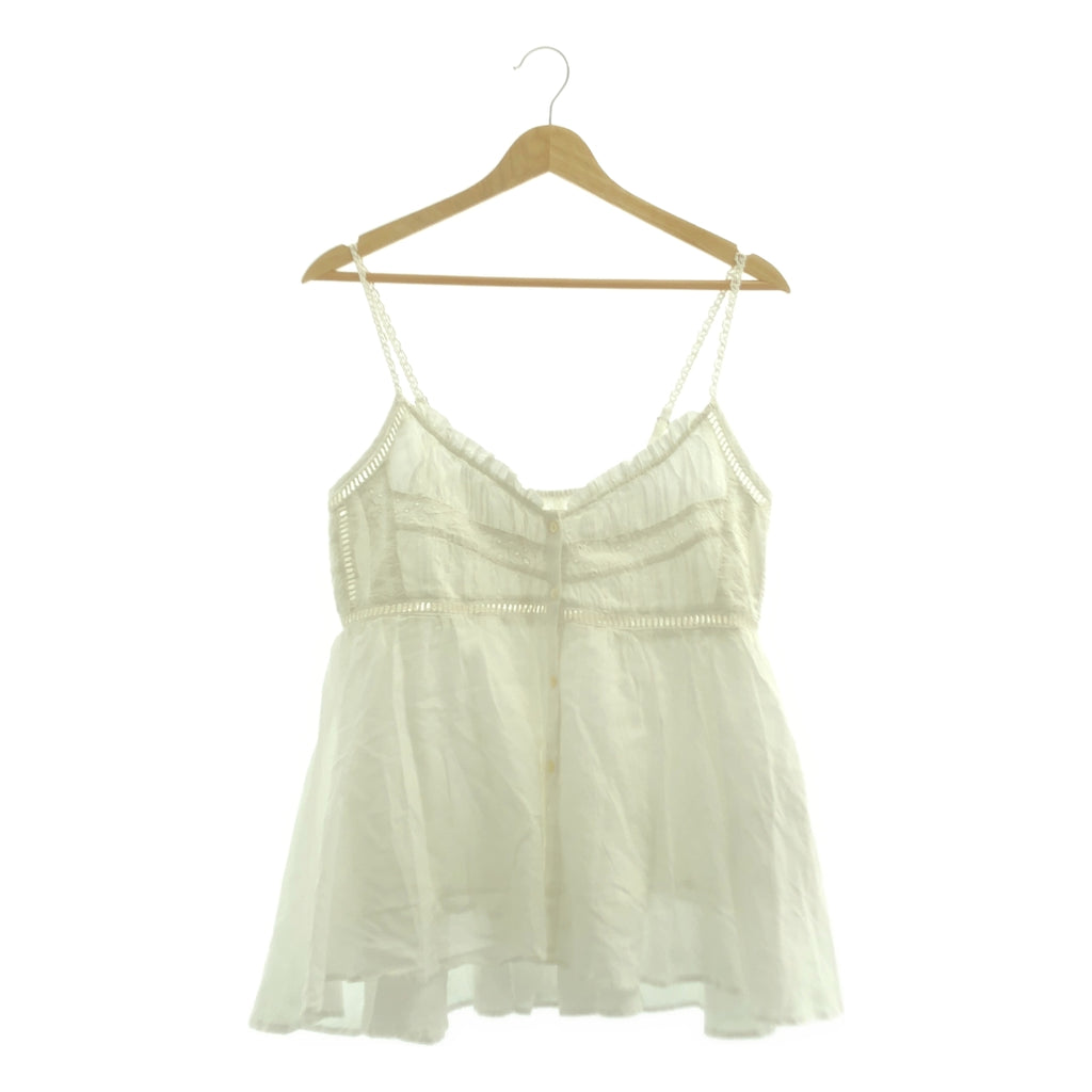 CASA FLINE / カーサフライン | オーガニックコットンレースキャミソール | F |