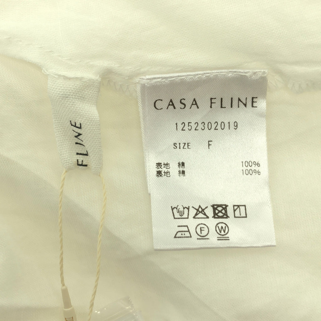 CASA FLINE / カーサフライン | オーガニックコットンレースキャミソール | F |