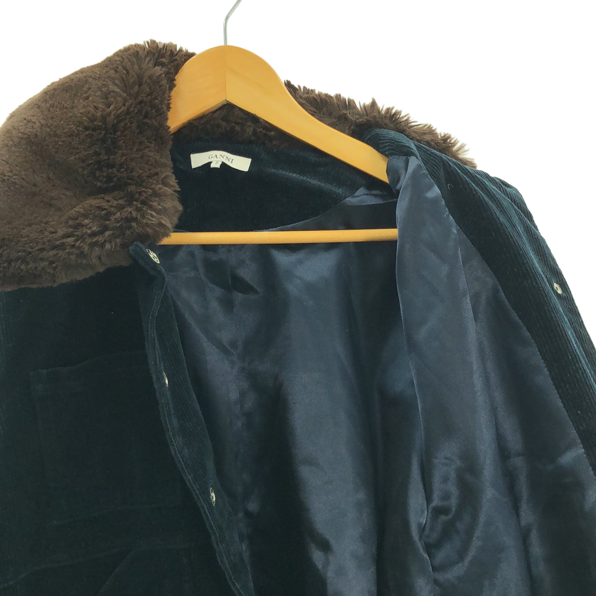 Ganni / ガニー | RIDGEWOOD JACKET 襟ボア ストレッチ コーデュロイジャケット | 36 | レディース