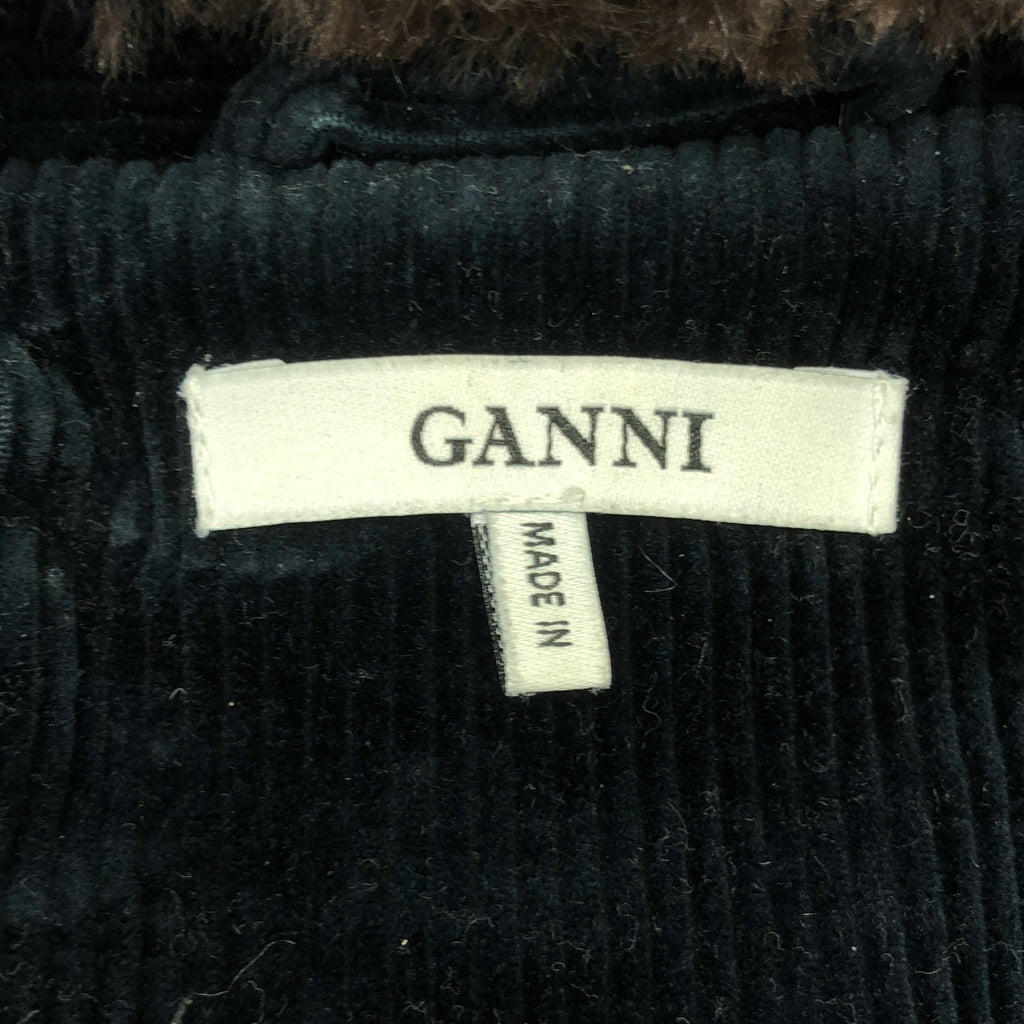 Ganni / ガニー | RIDGEWOOD JACKET 襟ボア ストレッチ コーデュロイジャケット | 36 | レディース