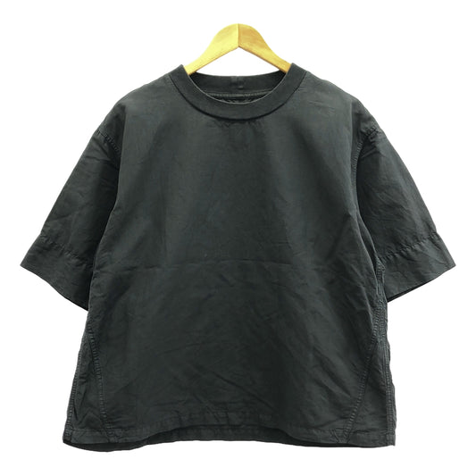 MHL. / MHL Margaret Howell | Dry Cotton Linen T-shirt | 2 | Charcoal Gray | Women's