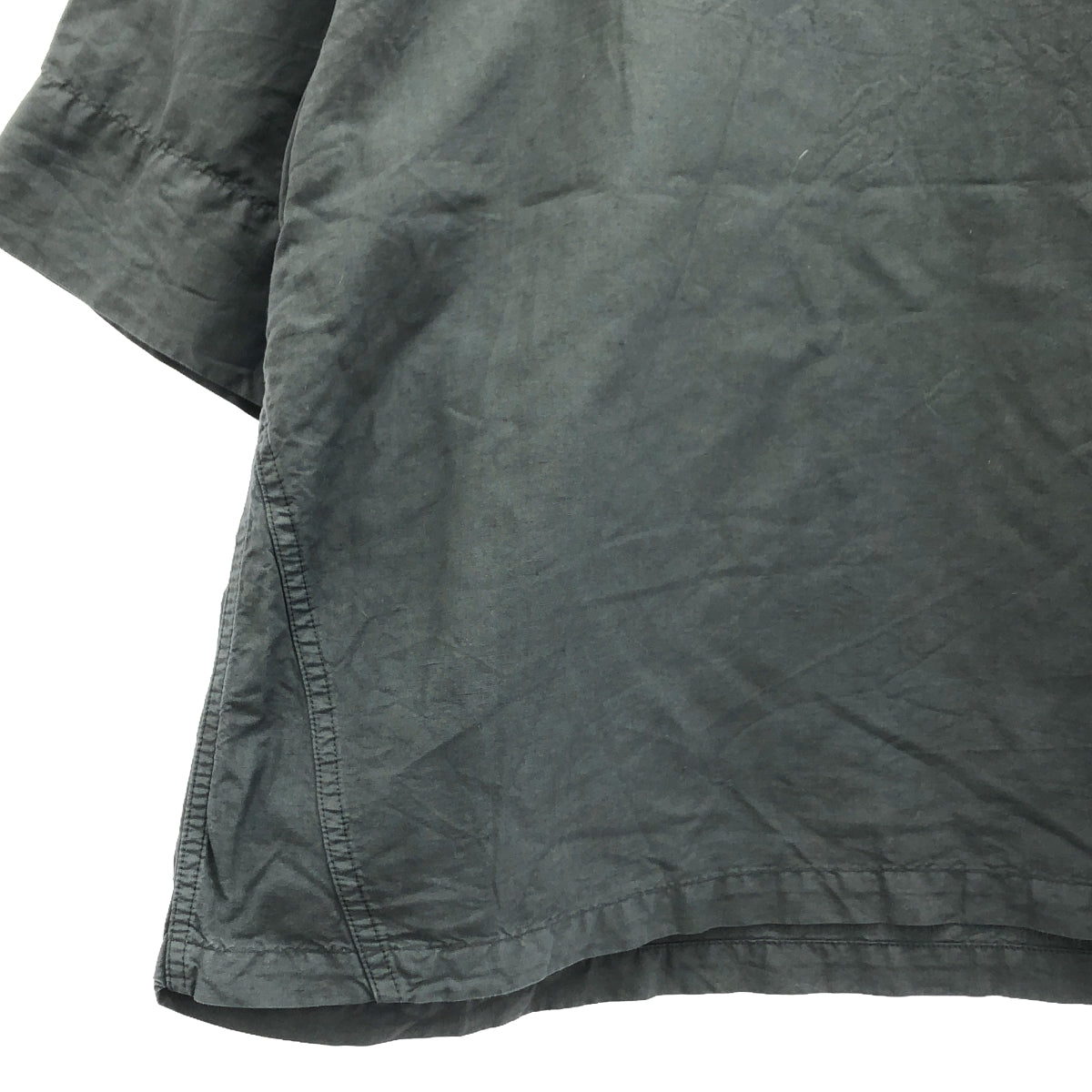 MHL. / MHL Margaret Howell | Dry Cotton Linen T-shirt | 2 | Charcoal Gray | Women's