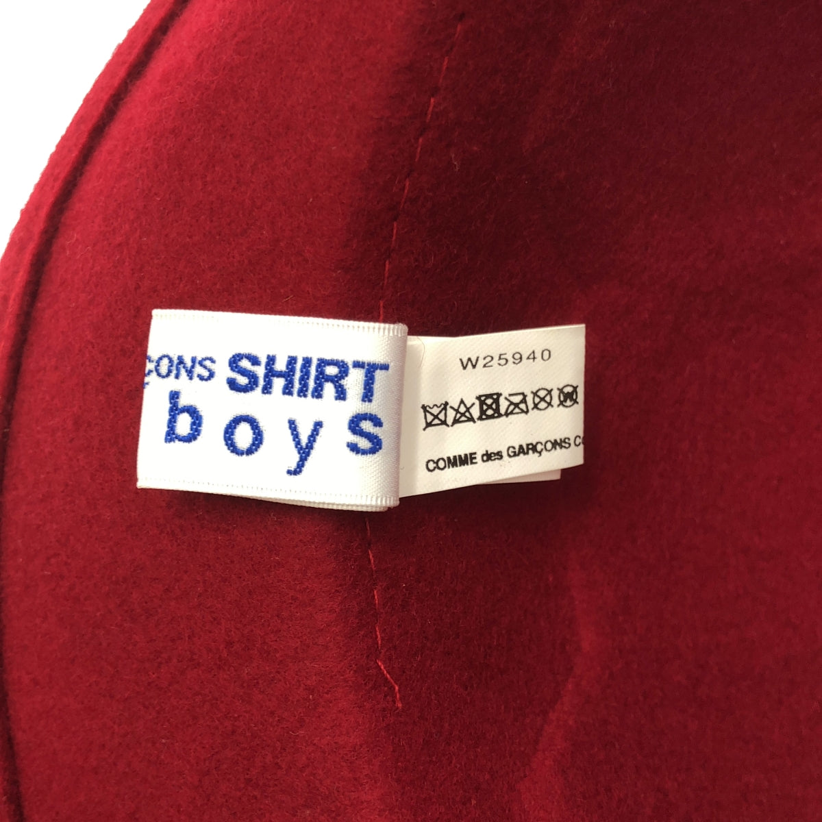 COMME des GARÇONS 男孩襯衫 | | 2017 秋冬 |羊毛足球壓花帽 |