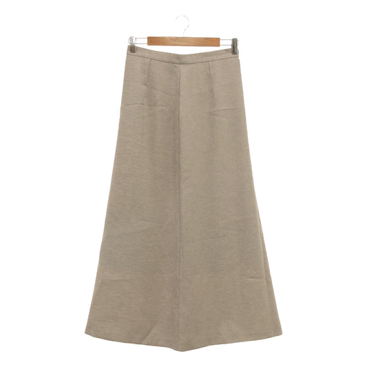 JOURNAL STANDARD L'ESSAGE | 2023SS | Linen-like Oxford Flare Maxi Skirt | 38 | Women's