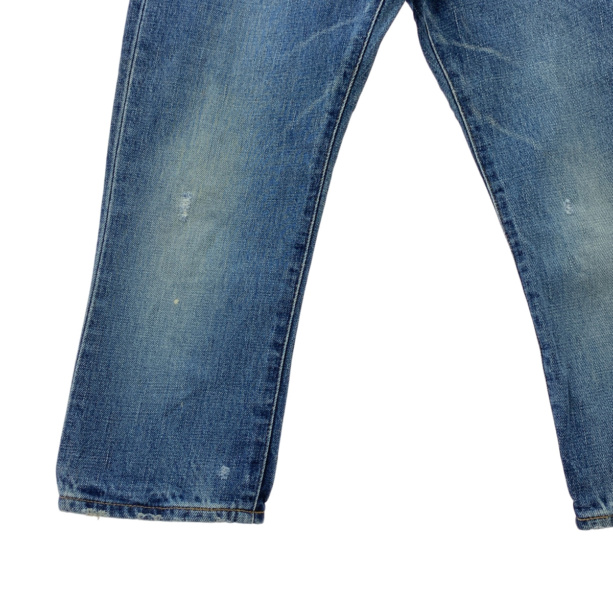 綠色 | 做舊深海軍藍牛仔褲 | 尺寸 28 | 女款