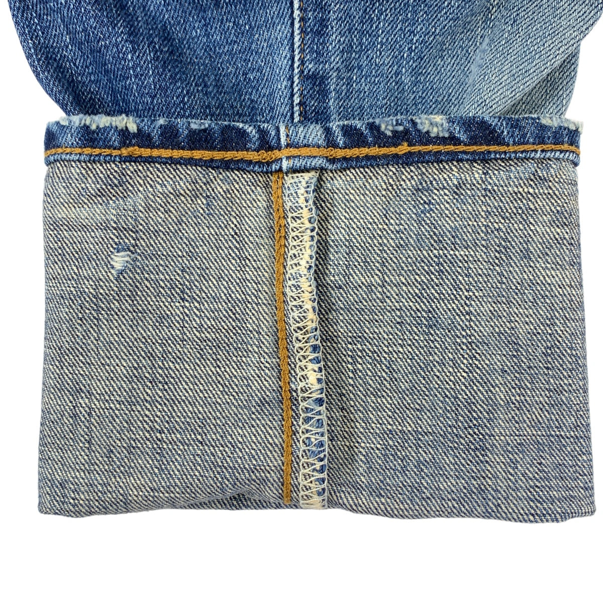 綠色 | 做舊深海軍藍牛仔褲 | 尺寸 28 | 女款