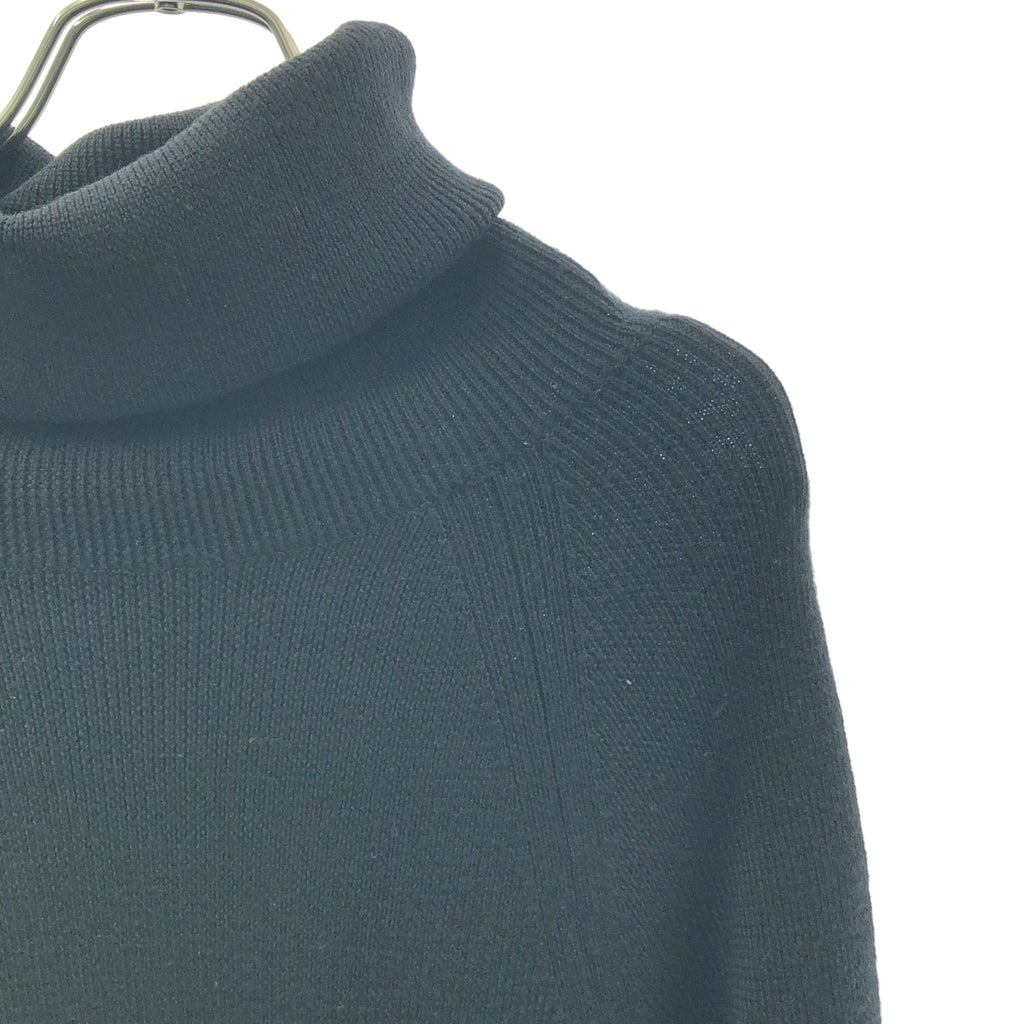 LIMI feu / リミフゥ | ウール タートルネック リブ ニット | 2 | ブラック | レディース