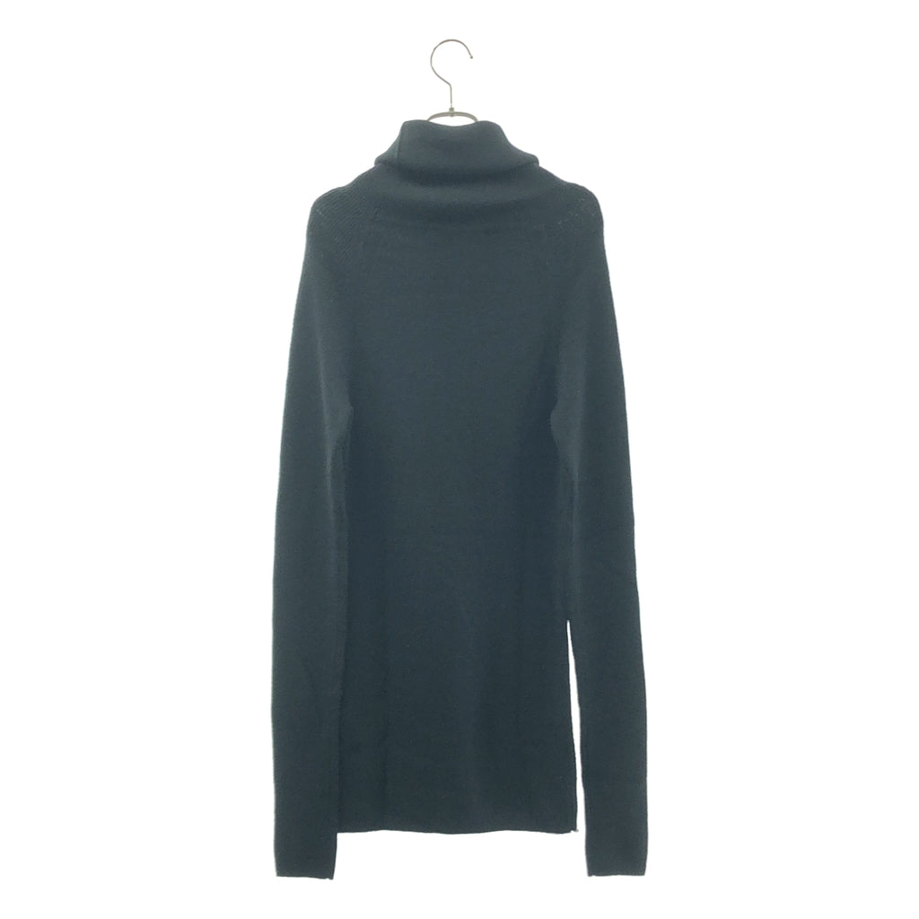 LIMI feu / リミフゥ | ウール タートルネック リブ ニット | 2 | ブラック | レディース