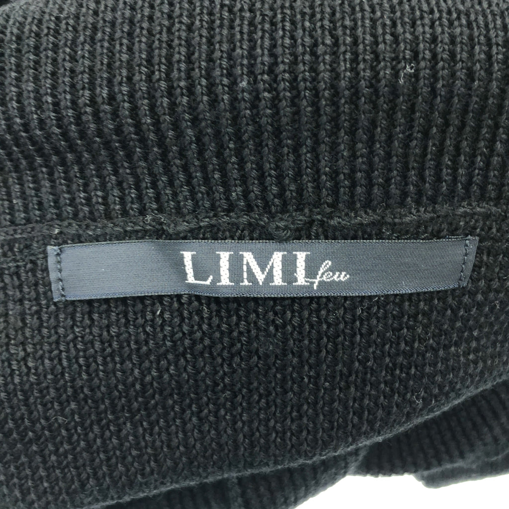LIMI feu / リミフゥ | ウール タートルネック リブ ニット | 2 | ブラック | レディース