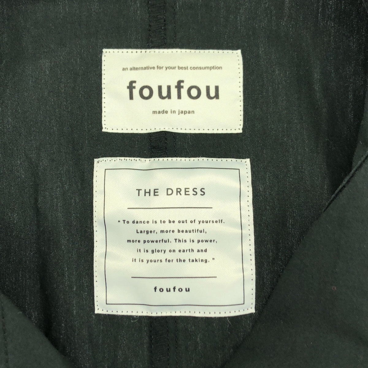 foufou / フーフー | rendezvous shirts one piece / ランデブーシャツワンピース | F | ブラック | レディース