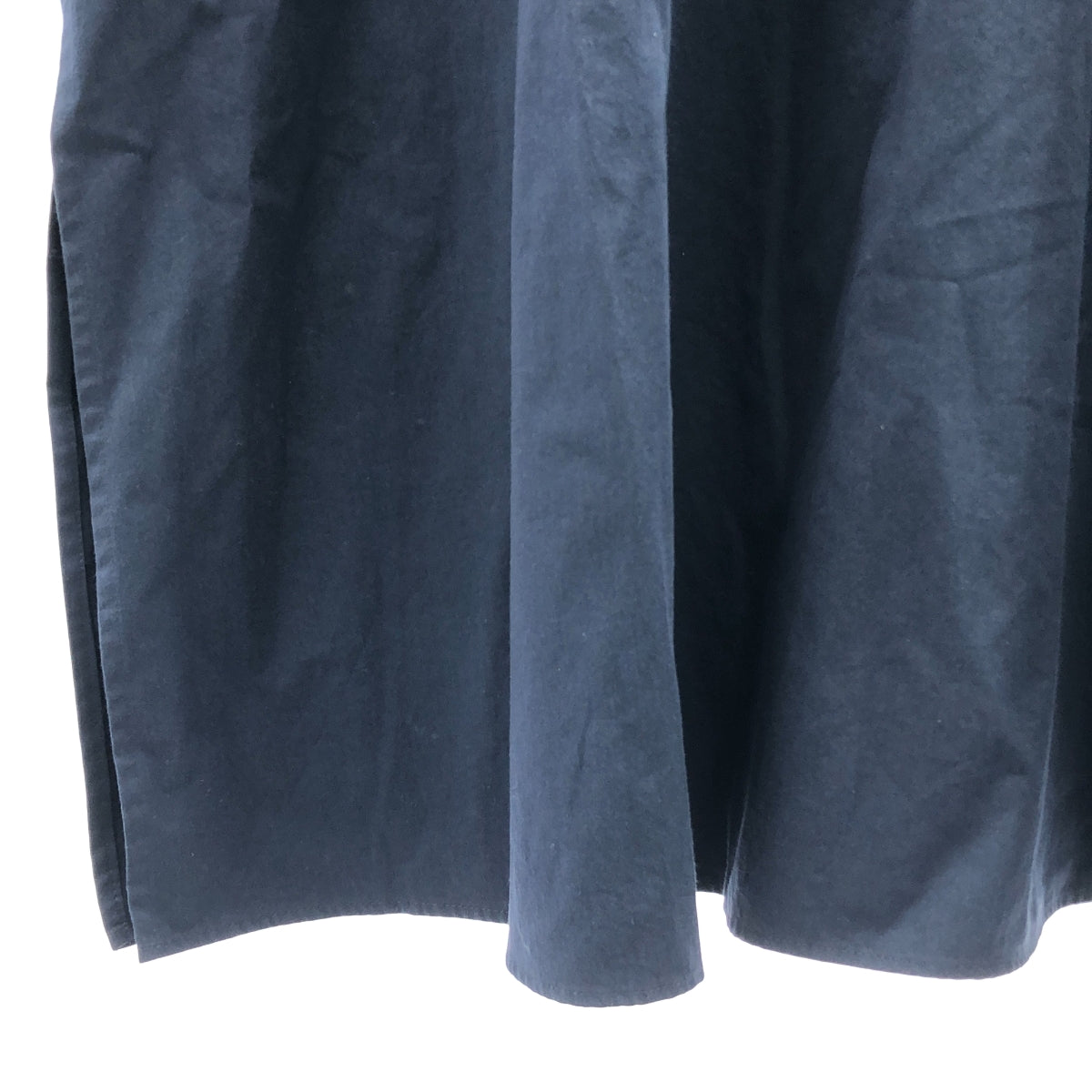 【新品】  Spick and Span / スピックアンドスパン | 2024SS | コットンサテンハーフジップワンピース | 38 | ネイビー | レディース