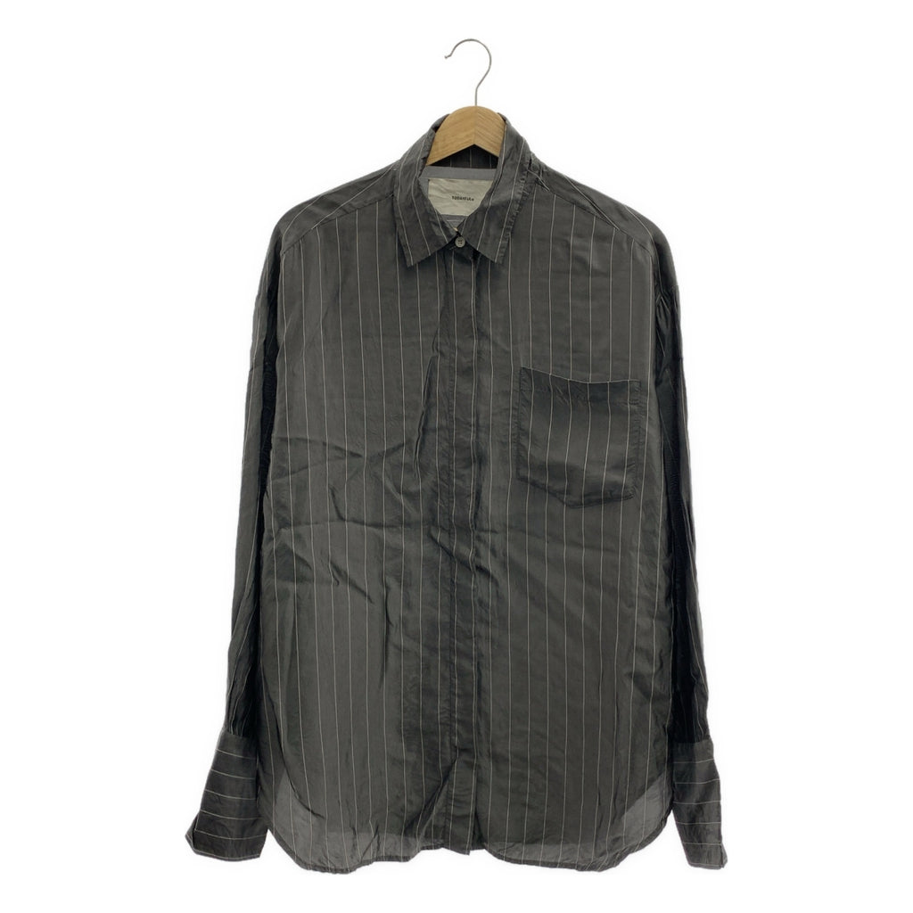 TODAYFUL / トゥデイフル | Stripe Silky Shirts ストライプシルキーシャツ | F | レディース