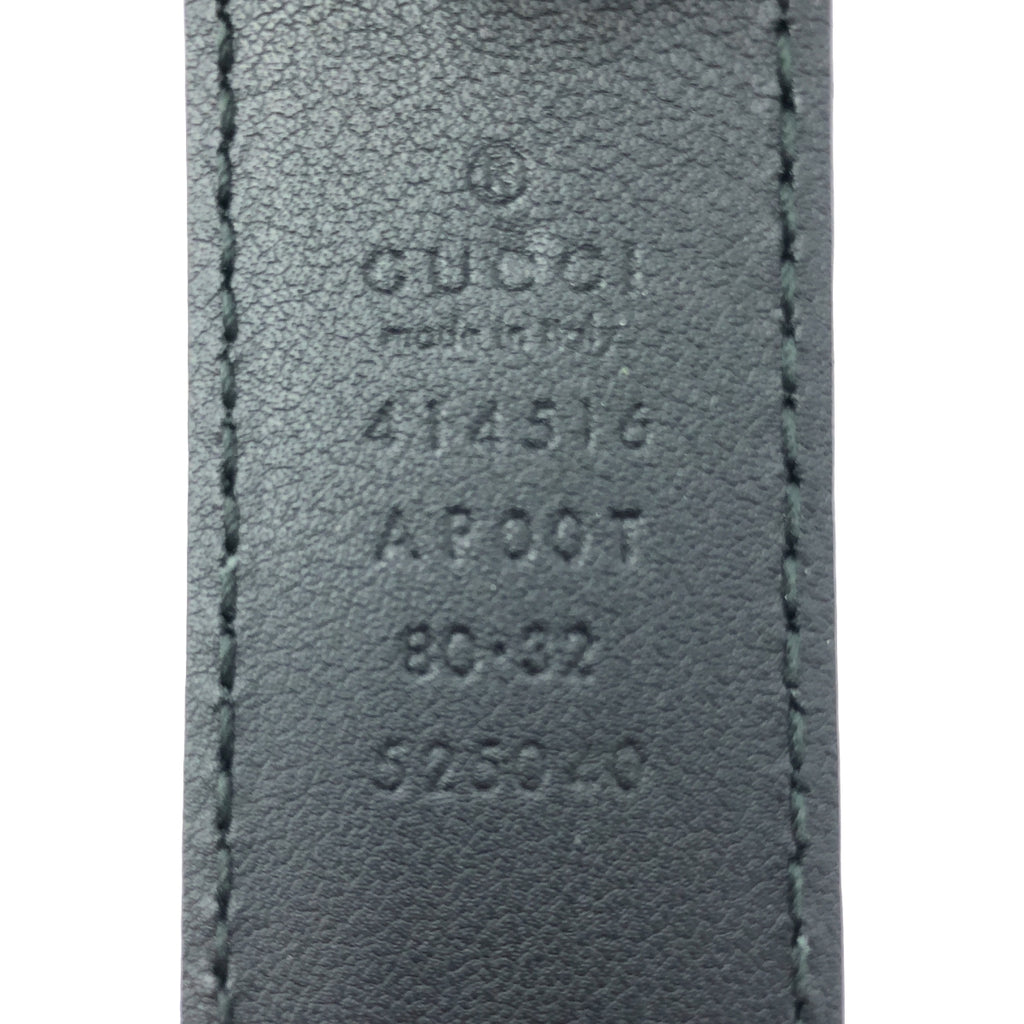 GUCCI / グッチ | GGマーモント レザー ベルト | 80 | ゴールド / ブラック | レディース
