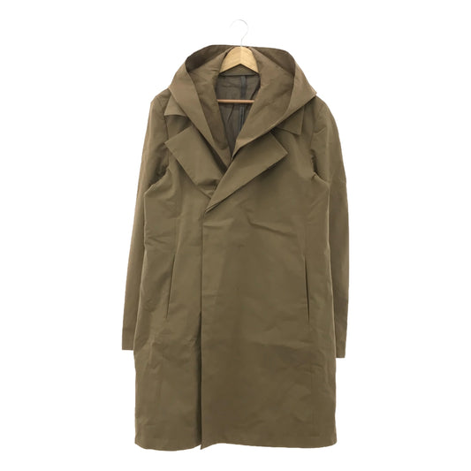 KAZUYUKI KUMAGAI ATTACHMENT | High Count Rubber Cloth Hooded Coat | Size 3 | Khaki | Men's