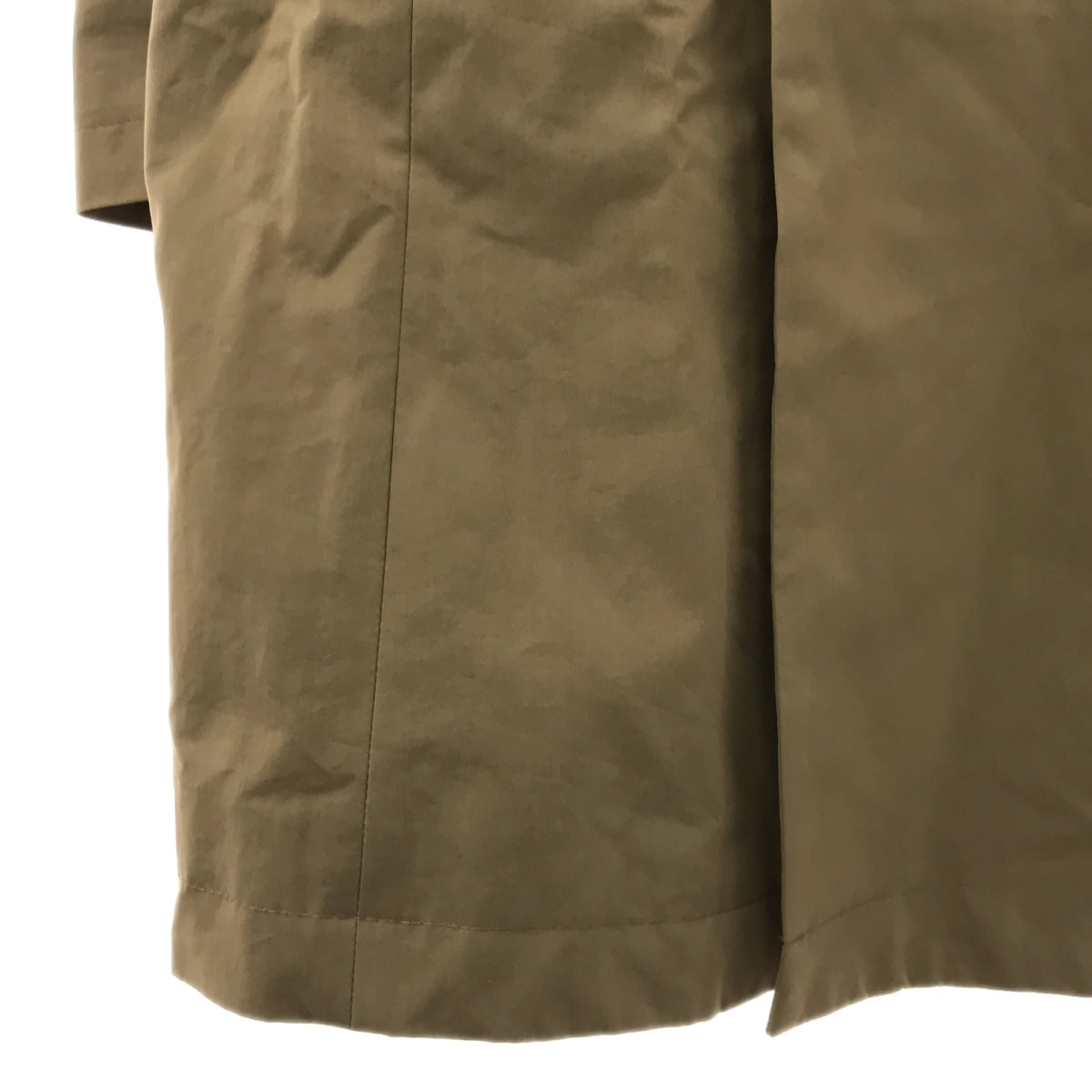 KAZUYUKI KUMAGAI ATTACHMENT | High Count Rubber Cloth Hooded Coat | Size 3 | Khaki | Men's