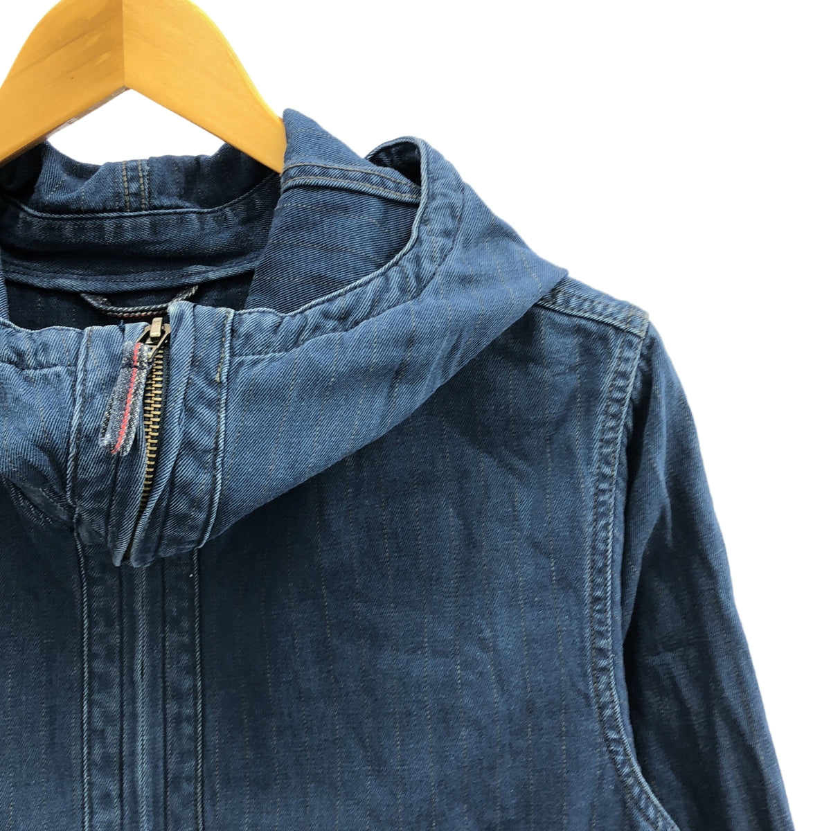 45r / Forty-Five R | 908 靛藍和小麥緞連帽衫（加工）| 2 | 靛藍 | 女款