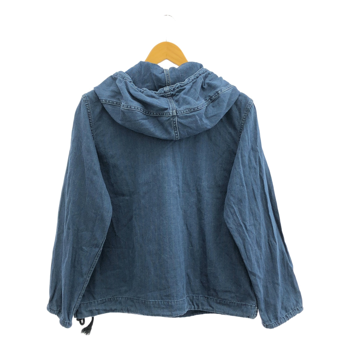 45r / Forty-Five R | 908 靛藍和小麥緞連帽衫（加工）| 2 | 靛藍 | 女款