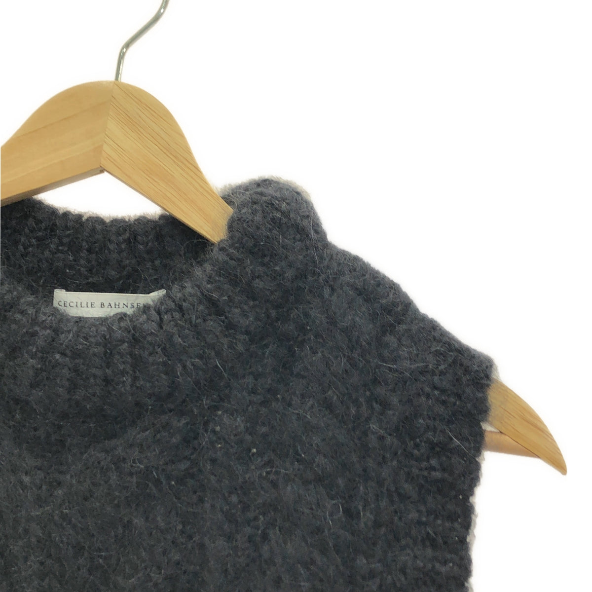 【美品】  Cecilie Bahnsen / セシリーバンセン | ISA VEST ニット ベスト | XS/S | ネイビー | レディース