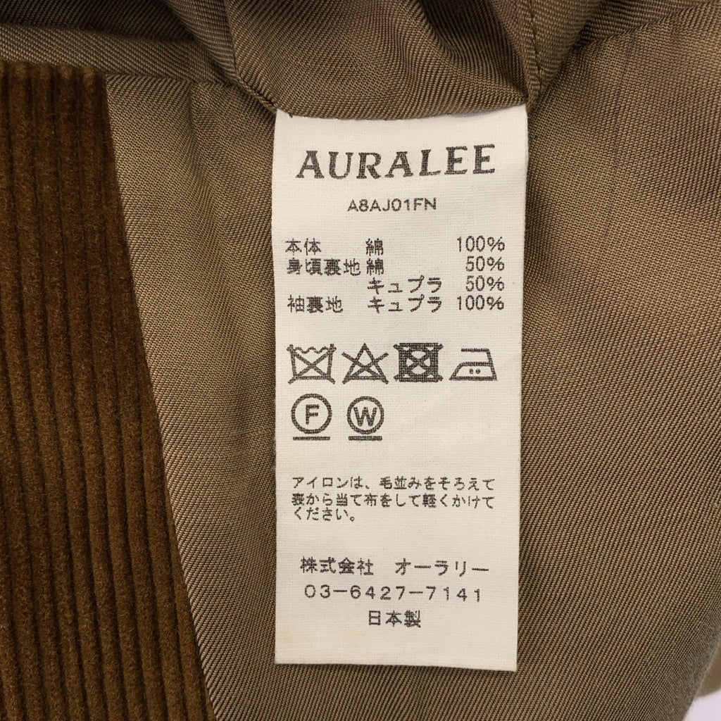 AURALEE / 오라리 | WASHED CORDUROY JACKET / 코듀로이 테일러드 재킷 / 총 안감 | 4 | 남성