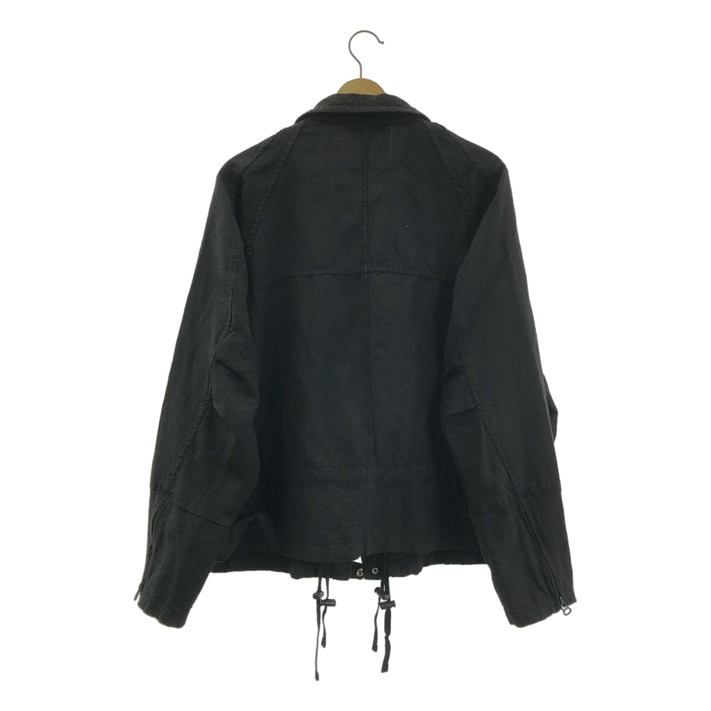 ANCELLM / アンセルム | 2025SS | W/L ZIP JACKET / オーバーシルエット ダブルジップ ドローストリング ジャケット ブルゾン | 2 | メンズ