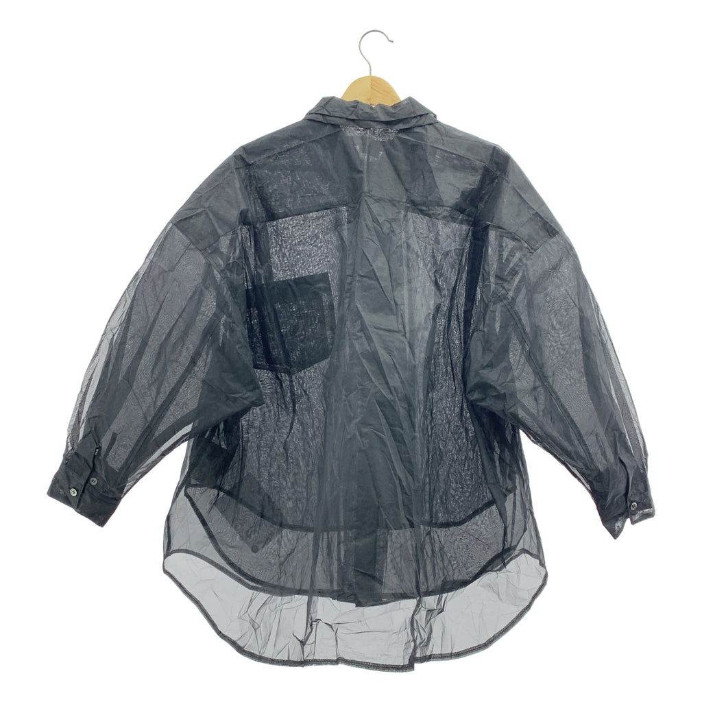 COMME des GARCONS COMME des GARCONS / 콤콤 | 2024AW | 라운드 컬러 레이어드 오간지 시아 블라우스 | XS |