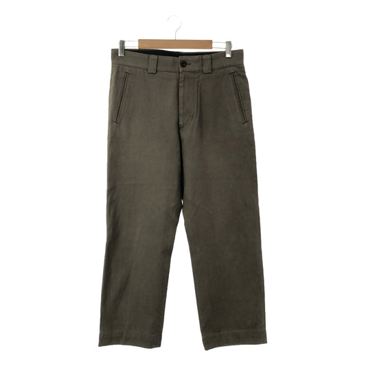 MARGARET HOWELL | Cotton twill straight pants | M | Gray | Men's