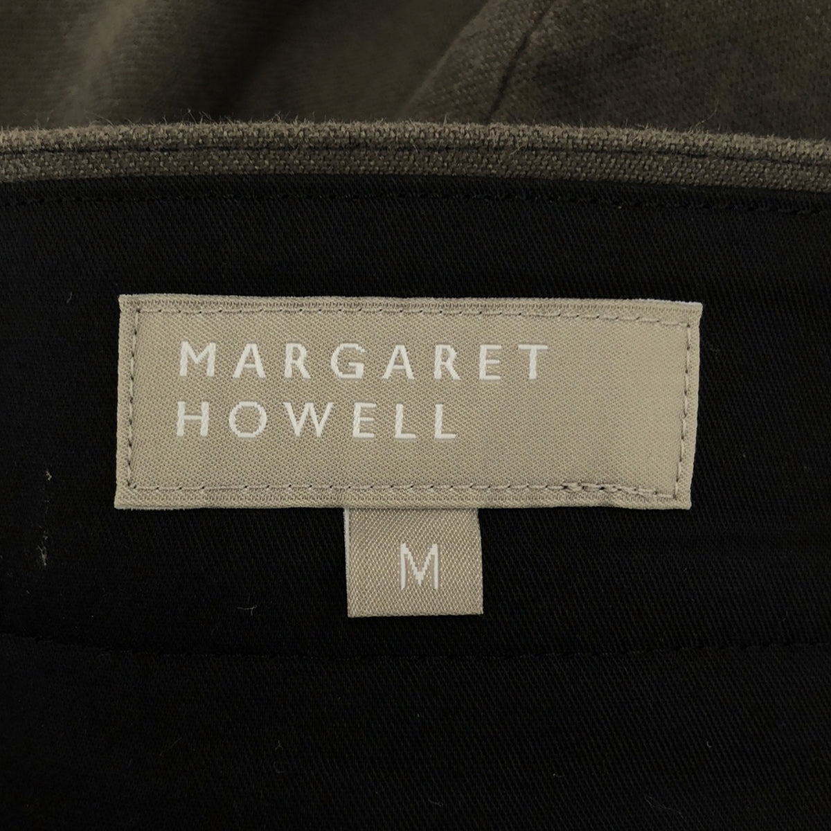 MARGARET HOWELL / 마가렛 하웰 | 코튼 능직 스트레이트 팬츠 | M | 회색 | 남성