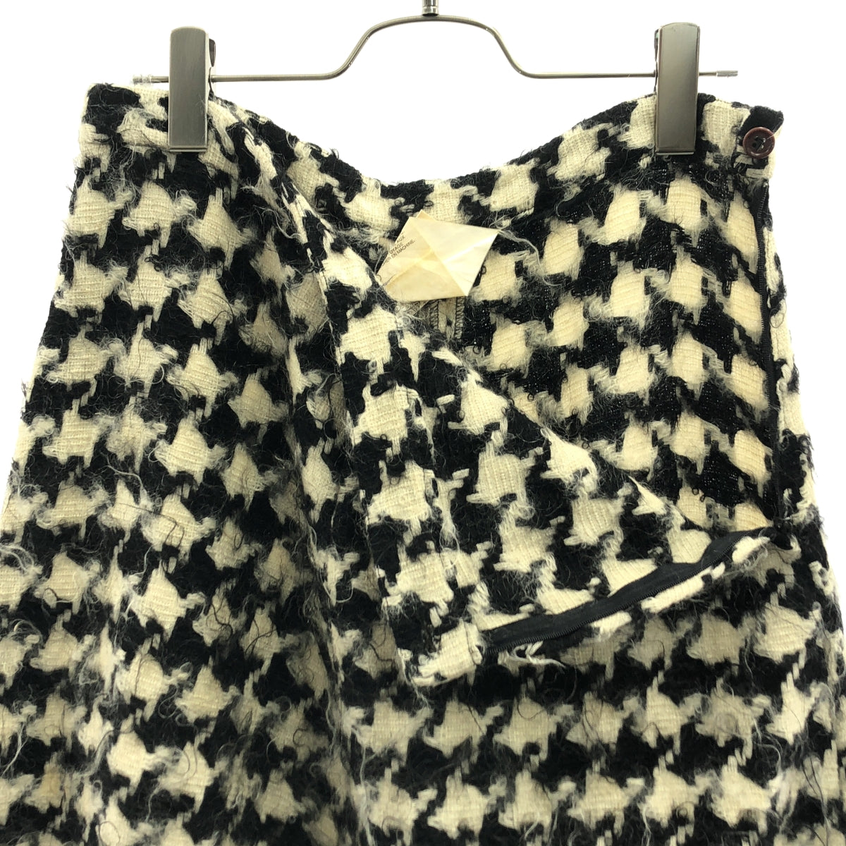 COMME des GARCONS | 千鳥格馬海毛混紡喇叭長裙 | M |